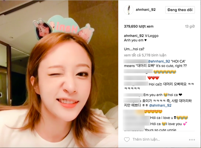 Hani (EXID) bất ngờ lên Instagram hỏi về biệt danh Hói ca fan Việt gọi mình sau concert - Ảnh 1.