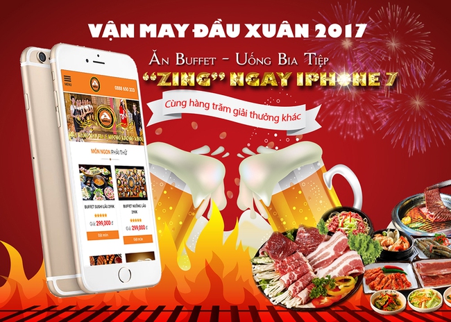 No n&ecirc; buffet, tr&uacute;ng ngay iPhone 7, bạn tin kh&ocirc;ng? - Ảnh 1.