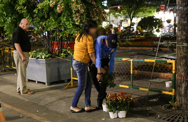 Clip: Người dân lao vào trộm bông trong lúc công nhân đang thu dọn đường hoa Nguyễn Huệ - Ảnh 10.