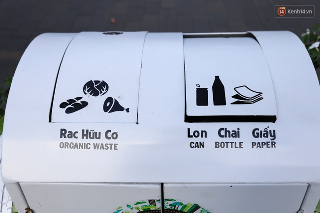 Cận cảnh thùng rác thông minh biết nuôi dưỡng cây xanh ở phố đi bộ Nguyễn Huệ - Ảnh 5.