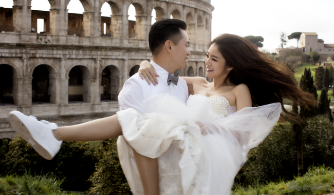 Trọn bộ ảnh cưới đẹp như mơ của An Dĩ Hiên và đại gia bất động sản Macau - Ảnh 9.