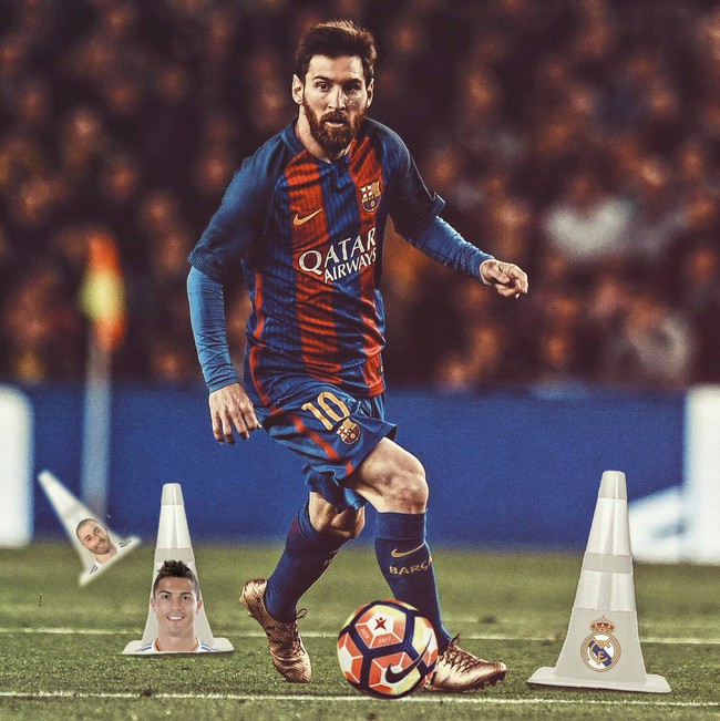 Ảnh chế: Messi biến sào huyệt Bernabeu thành sân phơi quần áo - Ảnh 6.