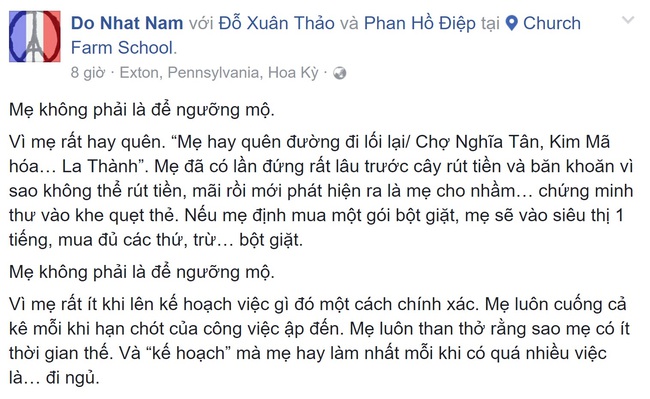 Thần đồng Đỗ Nhật Nam kể xấu mẹ siêu đáng yêu: Mẹ không phải là để ngưỡng mộ - Ảnh 1.