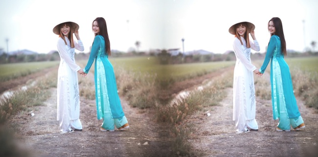 Hot girl nổi tiếng Thái Lan lấy lòng fan Việt khi mặc áo dài, đội nón lá cực xinh - Ảnh 13.