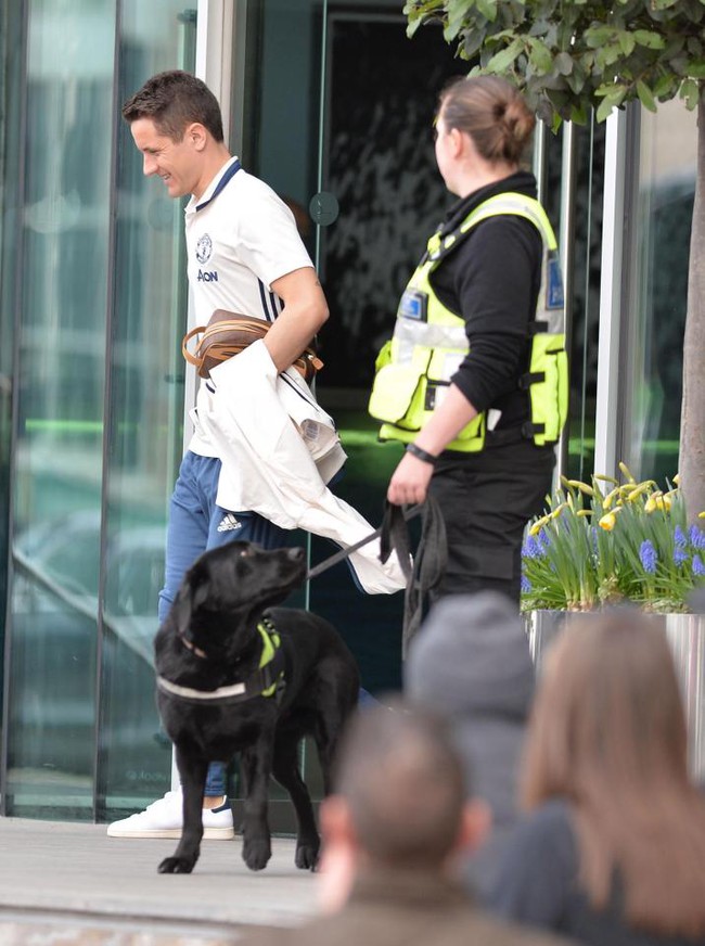 Lo khủng bố, chó nghiệp vụ kiểm tra khách sạn nơi Man Utd đóng quân - Ảnh 1.