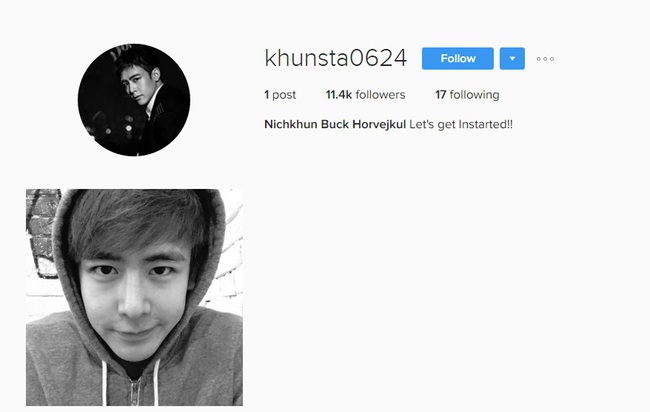 Cuối c&ugrave;ng, Nichkhun (2PM) cũng đ&atilde; d&ugrave;ng Instagram - Ảnh 2.