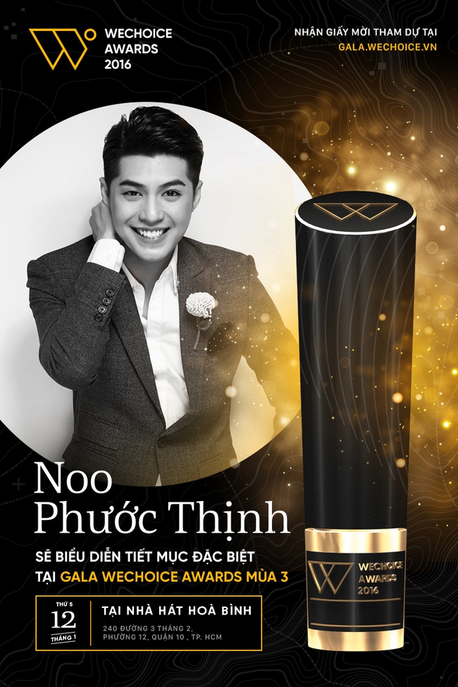 Noo Phước Thịnh, Ái Phương: Hai điểm nhấn tiếp theo của đêm Gala WeChoice Awards 2016 - Ảnh 1.