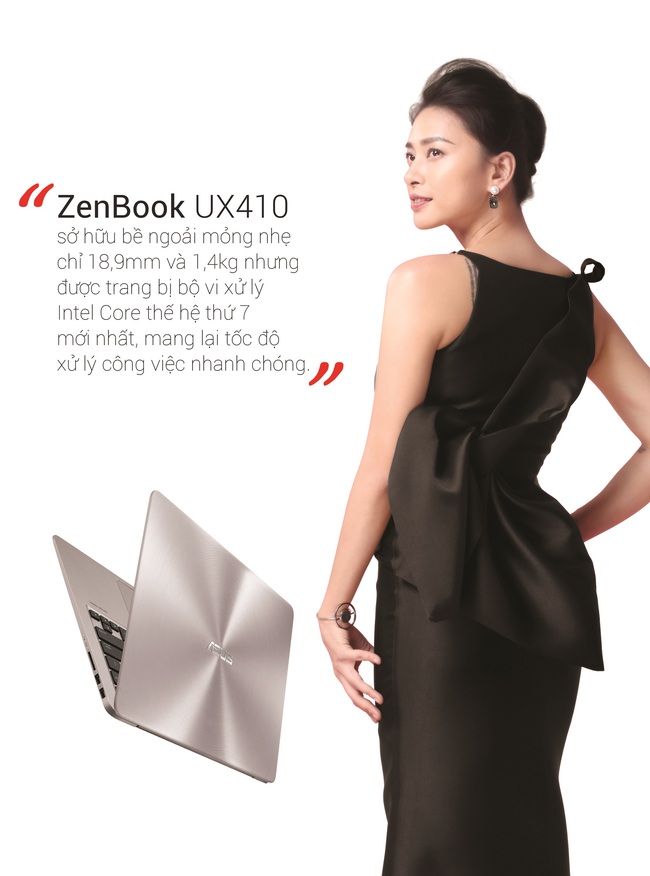 Điểm tương đồng của Ng&ocirc; Thanh V&acirc;n v&agrave; chiếc laptop cực hot Zenbook UX410 - Ảnh 1.