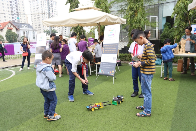 Không gian đầy sáng tạo ở Stem Fair - ngày hội khoa học dành cho học sinh Hà Nội - Ảnh 10.