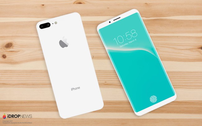 Mãn nhãn với vẻ đẹp tinh tế của iPhone 8 có màn hình cong tràn cạnh - Ảnh 1.