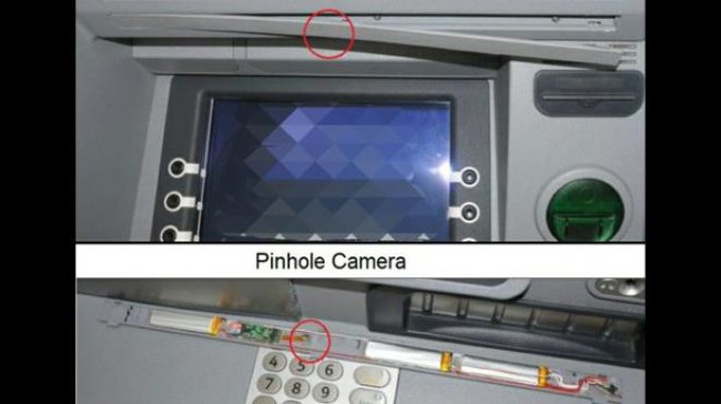 Phát hiện camera giấu kín lấy trộm mã pin tại cây ATM - Ảnh 2.