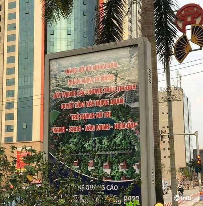 Lỗi ch&iacute;nh tả &ldquo;ng&acirc;y ng&ocirc;&rdquo; nằm hi&ecirc;n ngang giữa đường ở quận Nam Từ Li&ecirc;m - Ảnh 1.