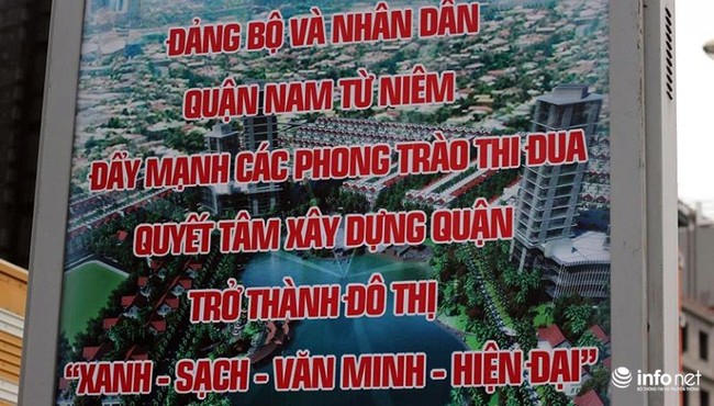 Chánh VP UBND Nam Từ Liêm: Lỗi chính tả là do đơn vị in ấn và quảng cáo - Ảnh 2.