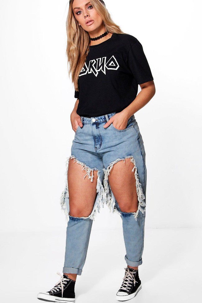 Chẳng hiểu sao nhưng những kiểu quần jeans dị dị c&agrave;ng ng&agrave;y lại c&agrave;ng l&ecirc;n ng&ocirc;i - Ảnh 9.