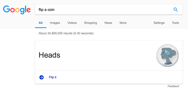 Đứng trước sự lựa chọn hên xui và muốn tung đồng xu để quyết định? Hãy thực hiện điều đó ngay trên Google - Ảnh 2.
