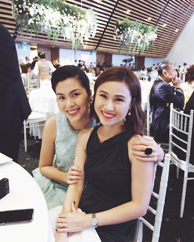Tăng Thanh H&agrave; lộ khu&ocirc;n mặt tr&ograve;n trịa, bụng bầu ng&agrave;y c&agrave;ng lớn trong tiệc sinh nhật &ocirc;ng x&atilde; Louis - Ảnh 3.