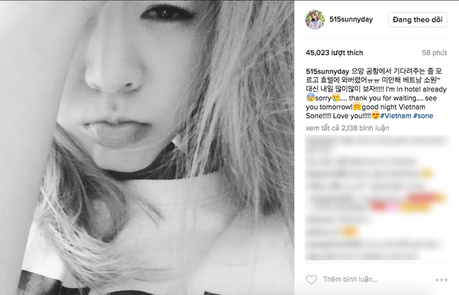 Sunny (SNSD) cập nhật hình ảnh mới nhất tại Hà Nội, mở lời xin lỗi fan Việt - Ảnh 1.
