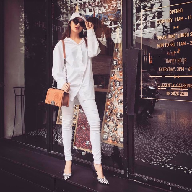 Hoa hậu Mỹ Linh đụng hàng Lan Khuê, các cặp Hollywood chặt chém với street style đôi  - Ảnh 8.