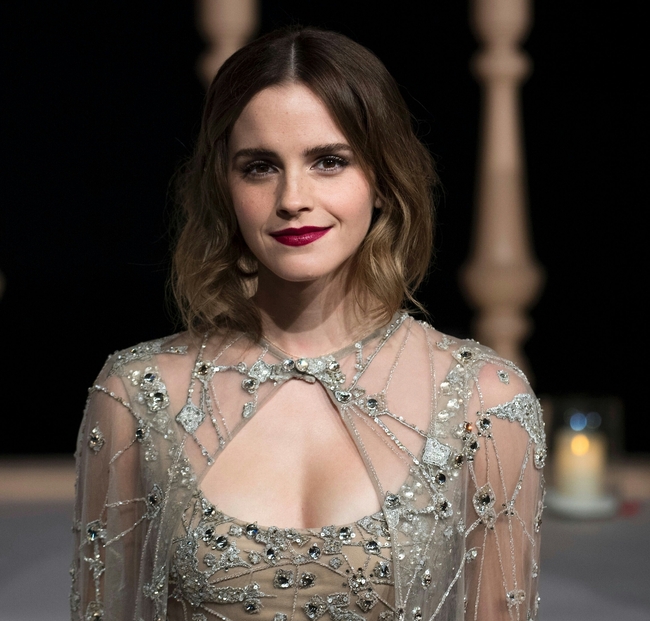Hết kín đáo, Emma Watson lại gây chú ý diện áo khoét cổ sâu khoe ngực đầy gợi cảm - Ảnh 1.