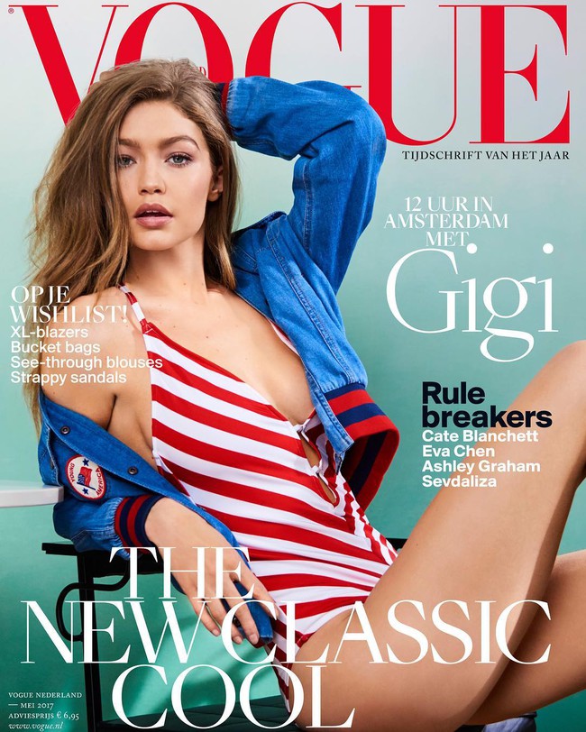 Chân thon dài, vòng 1 nóng bỏng, Gigi Hadid mặc áo thun quần jean mà vẫn sexy khó cưỡng - Ảnh 10.