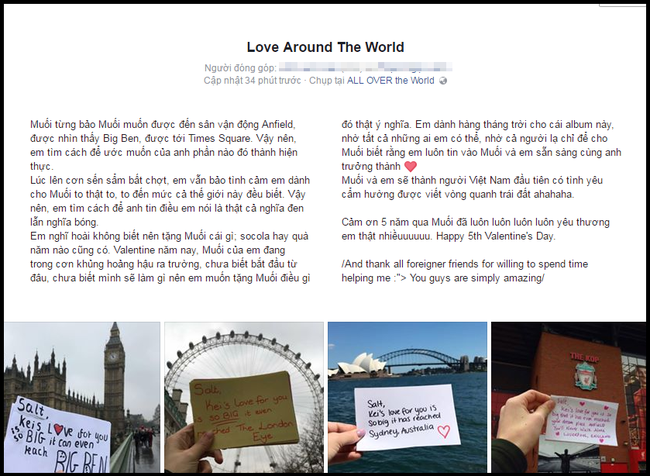 Tình yêu vòng quanh Trái Đất - món quà ý nghĩa bạn gái gửi tặng bạn trai mùa Valentine - Ảnh 1.