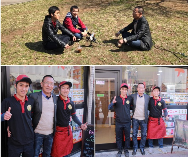 Nhà báo Lại Văn Sâm đích thân sang Nhật gặp gỡ 2 anh em người Việt mở tiệm bánh mì cực đắt khách - Ảnh 1.