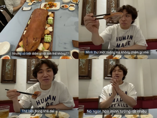 Daesung (BIGBANG) “mukbang” cả con heo sữa quay, không thể bình tĩnh nổi khi ghé thăm chợ nổi tiếng ở Sài Gòn - Ảnh 4.