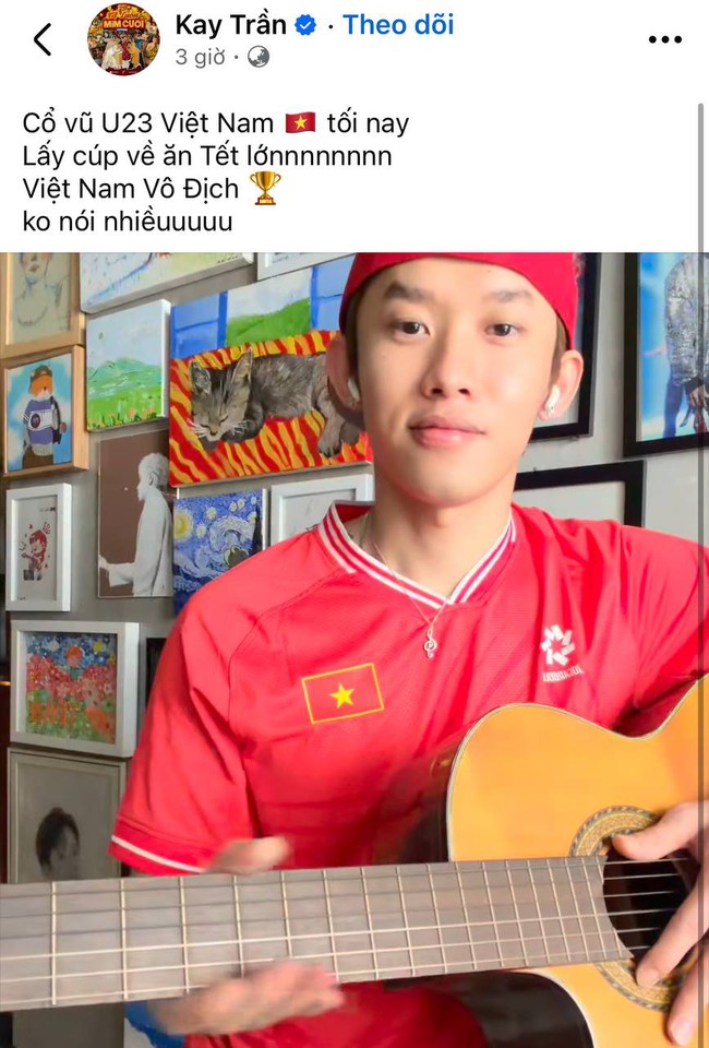 H&ograve;a Minzy hứa tặng qu&agrave; n&oacute;ng, c&ugrave;ng Trấn Th&agrave;nh v&agrave; d&agrave;n sao cổ vũ U23 Việt Nam chiến thắng U23 Trung Quốc- Ảnh 6.