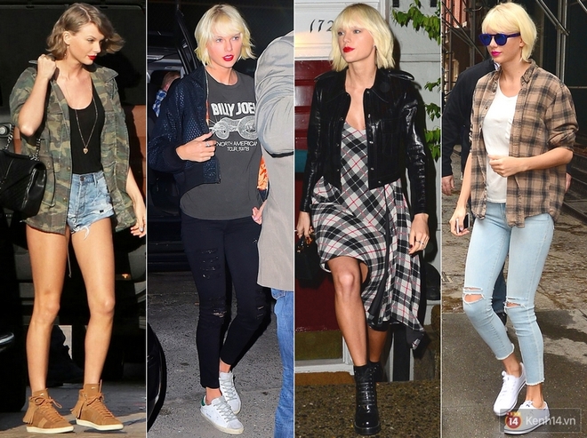 Taylor Swift chán style bánh bèo, chuyển từ gái ngoan thành cool girl chính hiệu - Ảnh 3.