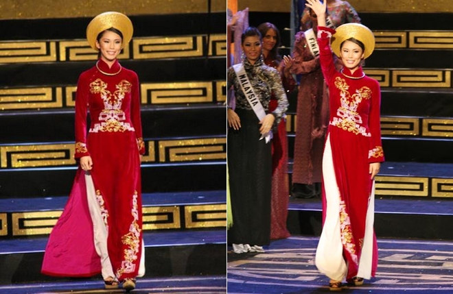Ngắm các mỹ nhân thế giới đẹp dịu dàng trong tà áo dài Việt Nam - Ảnh 17.