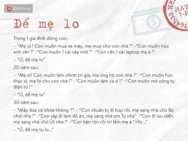 10 mẩu chuyện nhỏ xíu nhưng đủ cho bạn thấy, tình yêu của mẹ là rộng lớn nhất - Ảnh 3.