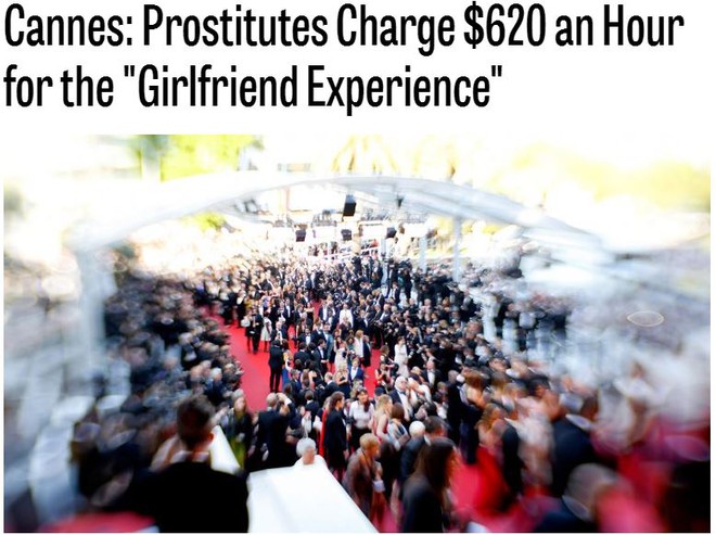 Gái mại dâm hoạt động rầm rộ tại LHP Cannes với giá 13 triệu VND một tiếng - Ảnh 1.