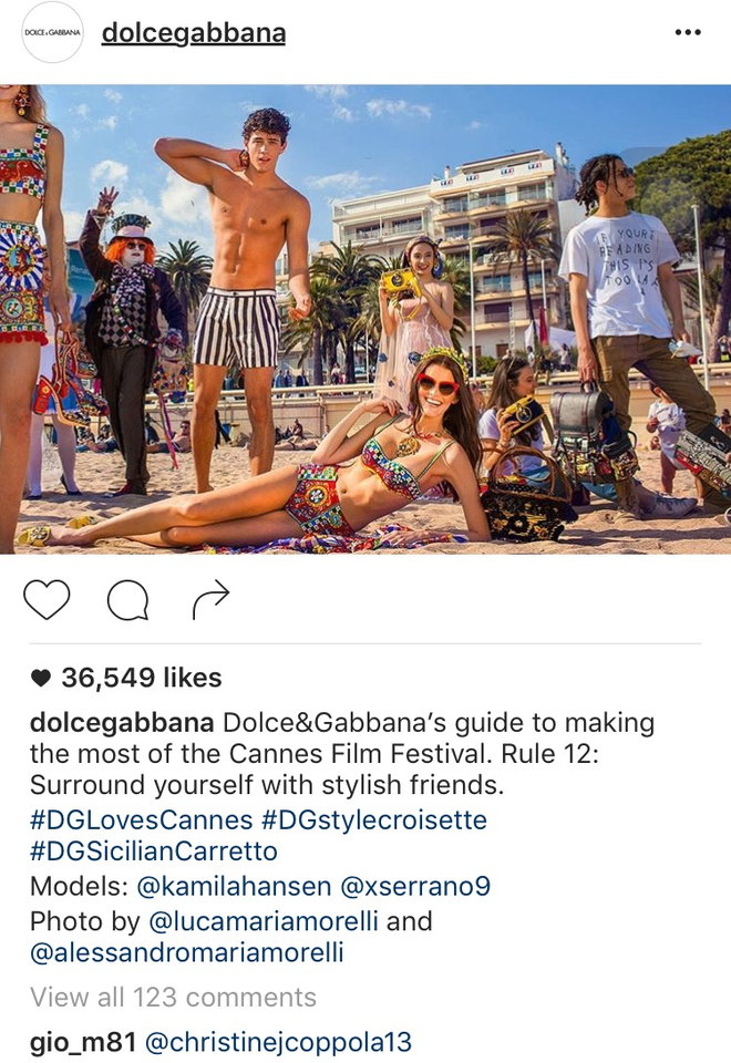 Angela Phương Trinh đột ngột xuất hiện trên Instagram của Dolce&Gabbana - Ảnh 2.