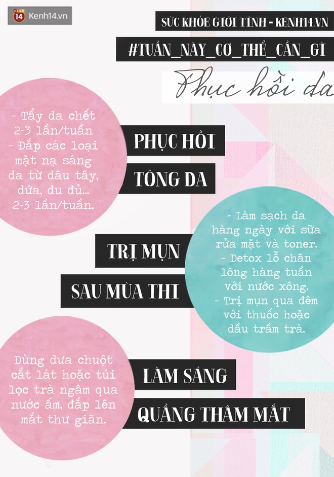 Kế hoạch phục hồi nhan sắc cấp tốc sau m&ugrave;a thi - Ảnh 2.