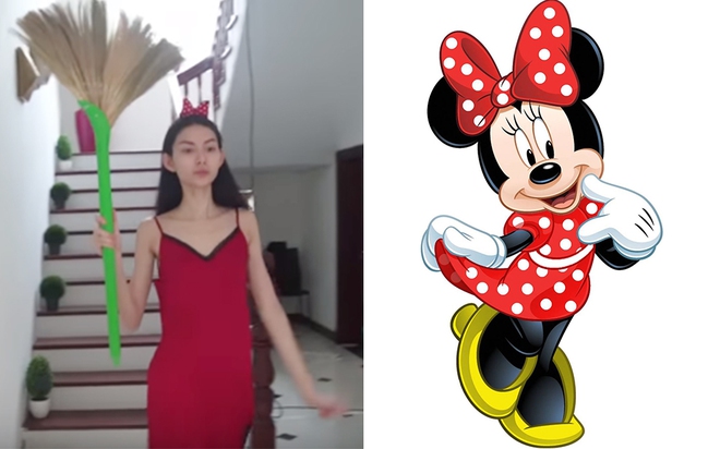 Clip: Cầm chổi, đeo nơ chuột Mickey, nói vào hoa... khùng thế này chỉ có Thùy Dương Next Top! - Ảnh 9.