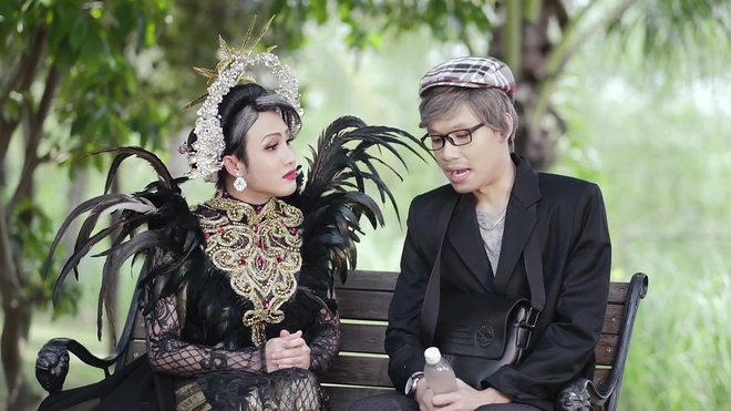 Huỳnh Lập hóa Lâm Khanh Chi trong phiên bản parody của MV Tình Cờ Gặp Nhau - Ảnh 5.