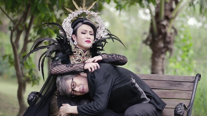 Huỳnh Lập hóa Lâm Khanh Chi trong phiên bản parody của MV Tình Cờ Gặp Nhau - Ảnh 6.
