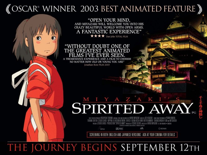 Sau 15 năm, Spirited Away về nhì trong BXH phim điện ảnh của thế kỷ - Ảnh 1.
