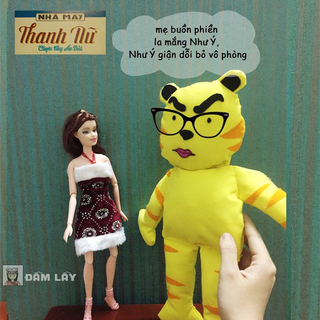 Cười đau bụng với C&ocirc; Ba S&agrave;i G&ograve;n phi&ecirc;n bản b&uacute;p b&ecirc;, gấu b&ocirc;ng, b&agrave;n chải... si&ecirc;u lầy lội! - Ảnh 10.