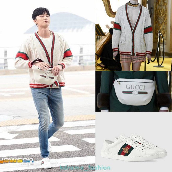 Dự show Gucci và diện đồ y hệt người mẫu, Park Seo Joon lép vế về chiều cao nhưng vẫn nổi bần bật - Ảnh 12.