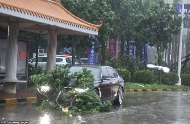 Chùm ảnh: Người dân Trung Quốc hoảng loạn chống chọi với siêu bão mạnh nhất trong năm - Ảnh 12.