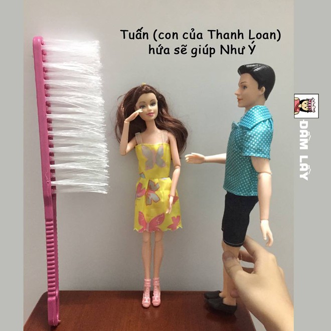 Cười đau bụng với C&ocirc; Ba S&agrave;i G&ograve;n phi&ecirc;n bản b&uacute;p b&ecirc;, gấu b&ocirc;ng, b&agrave;n chải... si&ecirc;u lầy lội! - Ảnh 17.