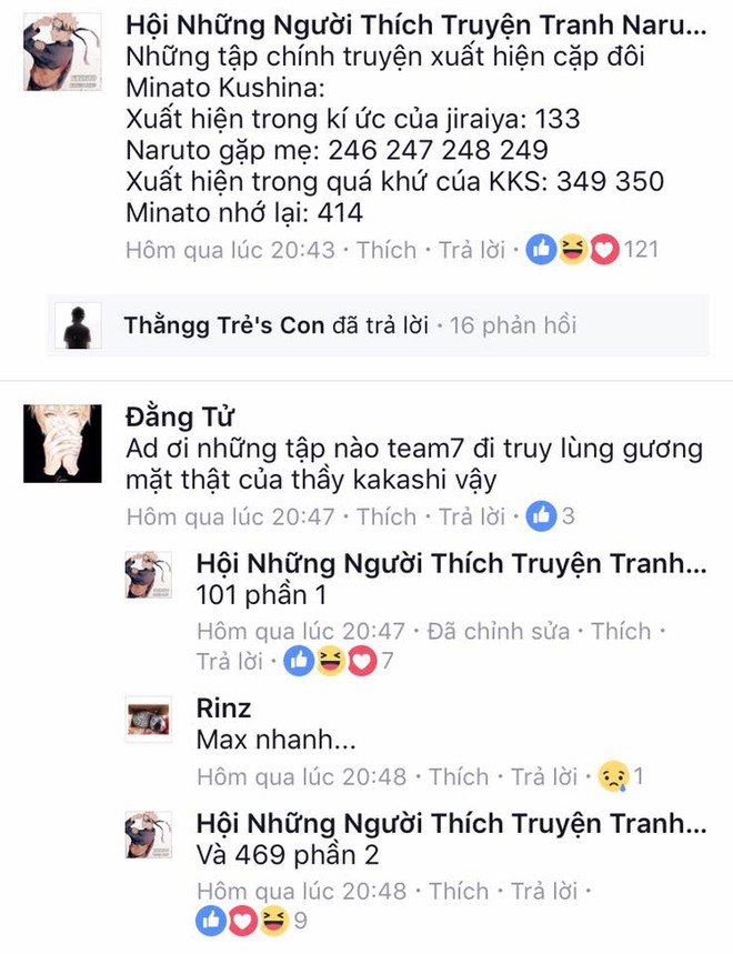 Admin Hội Những Người Thích Truyện Tranh Naruto đang bị fan cuồng săn lùng ráo riết vì trí nhớ quá khủng - Ảnh 6.