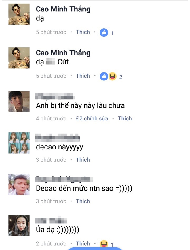 Chia tay Châu Bùi chưa lâu, Decao đã lên mạng chơi trò comment thoát ế - Ảnh 3.