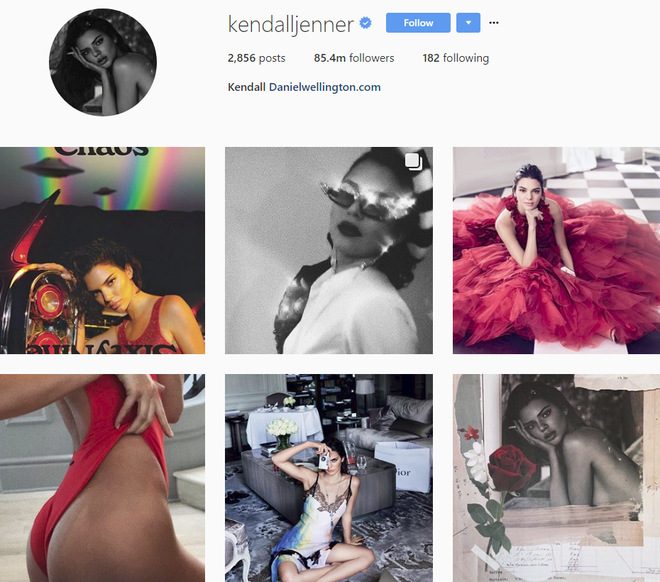 Bảng xếp hạng làng thời trang trên Instagram năm 2017: siêu mẫu Kendall Jenner xưng hậu, nhà mốt Chanel xưng vương - Ảnh 3.