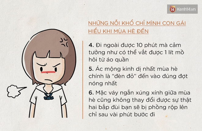 Những nỗi khổ chỉ mình con gái hiểu mỗi khi mùa hè đến - Ảnh 3.