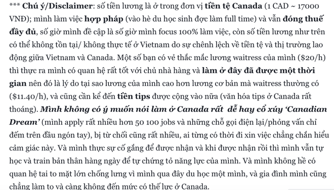 Tranh cãi xoay quanh câu chuyện nữ du học sinh Việt 18 tuổi kiếm 5000$/tháng nhờ làm thêm - Ảnh 3.