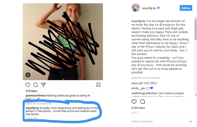 Hot girl Instagram mất ngay 70.000 người theo dõi sau khi ngừng đăng ảnh nóng bỏng và câu chuyện ý nghĩa phía sau - Ảnh 2.
