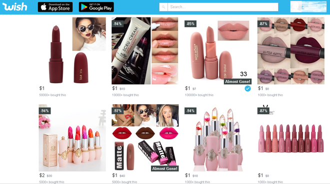 C&ocirc; n&agrave;ng n&agrave;y đ&atilde; mua thử mỹ phẩm 1 đ&ocirc; tr&ecirc;n trang web Wish đang g&acirc;y sốt v&agrave; r&uacute;t ra kết luận đau thương - Ảnh 2.