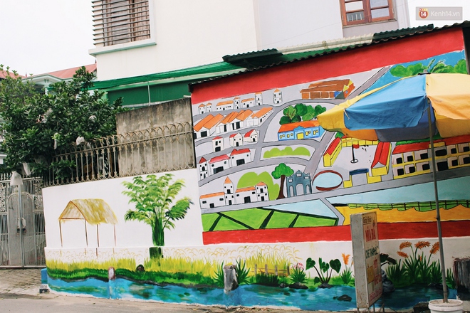 Đ&acirc;u cần đến Quảng Nam mới c&oacute; l&agrave;ng b&iacute;ch họa, ngay H&agrave; Nội giờ cũng c&oacute; con đường được vẽ đẹp m&ecirc; ly - Ảnh 7.